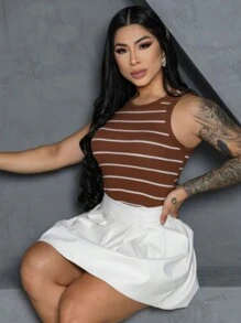 Women Tank Tops & Camis - Óxido marrón - Ver 2