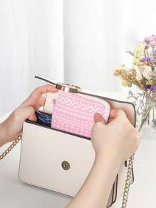 1pc Sanitary Pad Storage Bag, Portable Large Capacity, Minimalist Style, Waterproof, Used For Storing Sanitary Pads, Underwear Liners And Tampons, Valentine's Day Gift, Storage Bag, Cosmetics Bag, Coin Purse, Mini Bag Makeup Bag, Cosmetic Bag, Vacation Organizer, Large Capacity Makeup Organizer Makeup Case, For Lipstick, Brush, Skincare, Mobile Phone, Coin, Small Items, For Home, Gift, Vacation And Festival Halloween Christmas Multifunctional Use,Boho Vibes