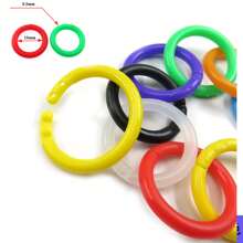 50pcs 20pcs Color Moving Ring Binder Open Ring Plastic Binding Ring Album Binder Ring Binder Ring Clamp Ring, Student Supplies For Returning To School At The Beginning Of The Term, Stationery For Binding Graduation Photos.