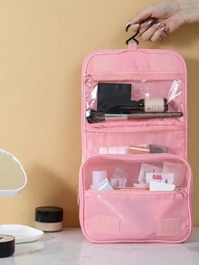 1 geantă de machiaj multifuncțională, geantă portabilă de călătorie de mare capacitate, geantă de toaletă impermeabilă, geantă de depozitare cosmetice de ultimă generație, geantă de toaletă de călătorie impermeabilă pentru bărbați și femei cu cârlig, geantă portabilă de spălat pentru călătorie de afaceri, pentru bijuterii, parfum, telefon mobil - Multicolor - Vizualizare 9