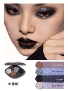 GIRLCULT Paleta de Sombras de Olho Girlcult Hallucination #51 Tinta | Múltiplas Texturas para Diversos Acabamentos | 4 Cores com Multicromático, Matte e Brilho | 3,5g (0,12oz), PRESENTE