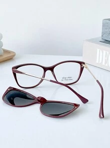 Women Fashion Glasses - Màu Đỏ Sâu - Xem 10