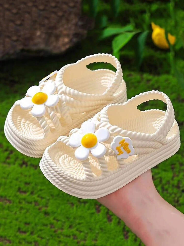 New Summer Thick-Soled Children's Girls Baby Outdoor Sandals, Stylish Slip-Resistant Sandals - Beige - View 3