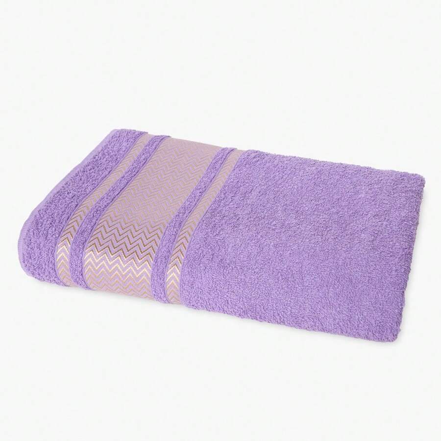 Toalha de Banho Grande Grossa Linha Luxo Felpuda Bali 100% Algodão Várias Cores - Lilás - Visão 1