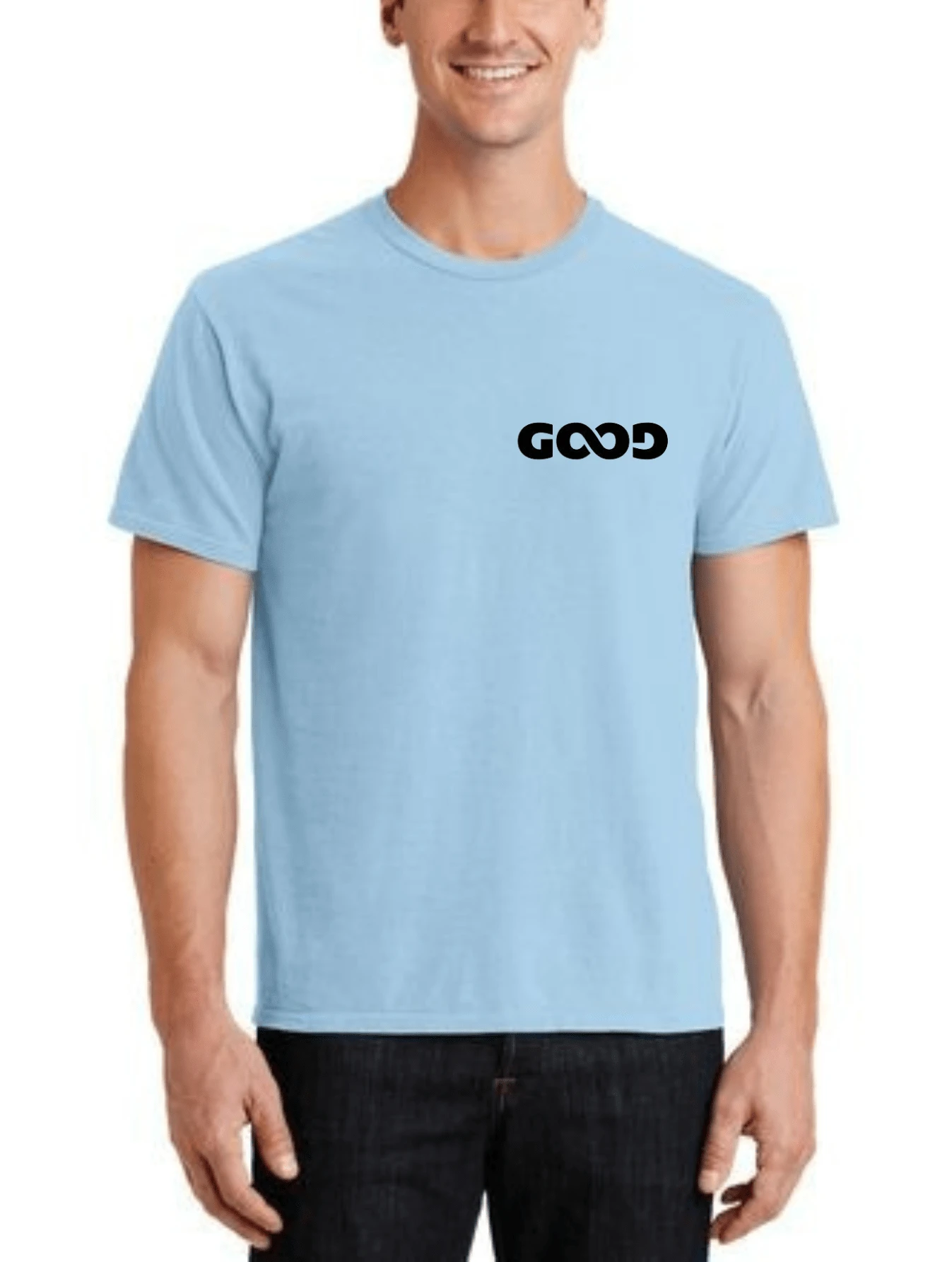 Men T-Shirts - 淺藍色 - 查看 1