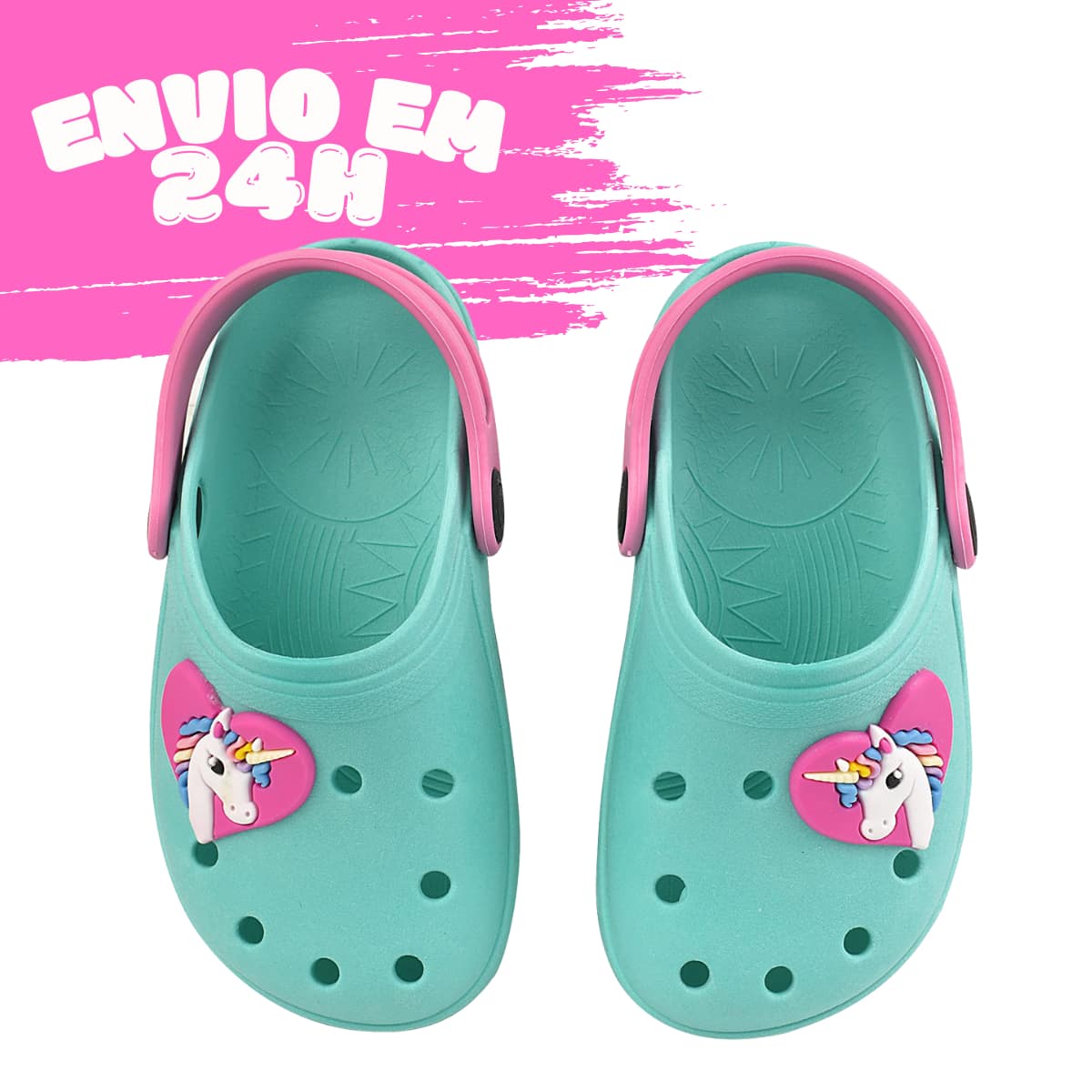 Kids Clogs - Green - View 1