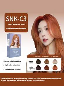 SENASAKI 无氨香氛染发剂，天然植物成分，遮盖白发，夏季热销色号，包含染发工具套装，植物萃取染发剂，适合所有发质，可在美发沙龙使用或在家DIY