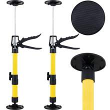 2Pcs Telescopic Support Rod Adjustable Length 3rd Hand Support System Heavy Duty Telescopic Quick Support Rod Non-Slip Third Hand Tool 40KG Capacity Telescopic Support Pole For Cabinet Drywall - Yellow - View 10
