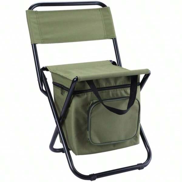 Portable Folding Camping Chair, Lightweight Backrest Stool Compact Folding Chair Seat, Outdoor Backrest Stool With Folding Backpack, Can Bear Large Weight, Suitable For Camping/Hunting/Fishing/Hiking/Travel And Other Environments