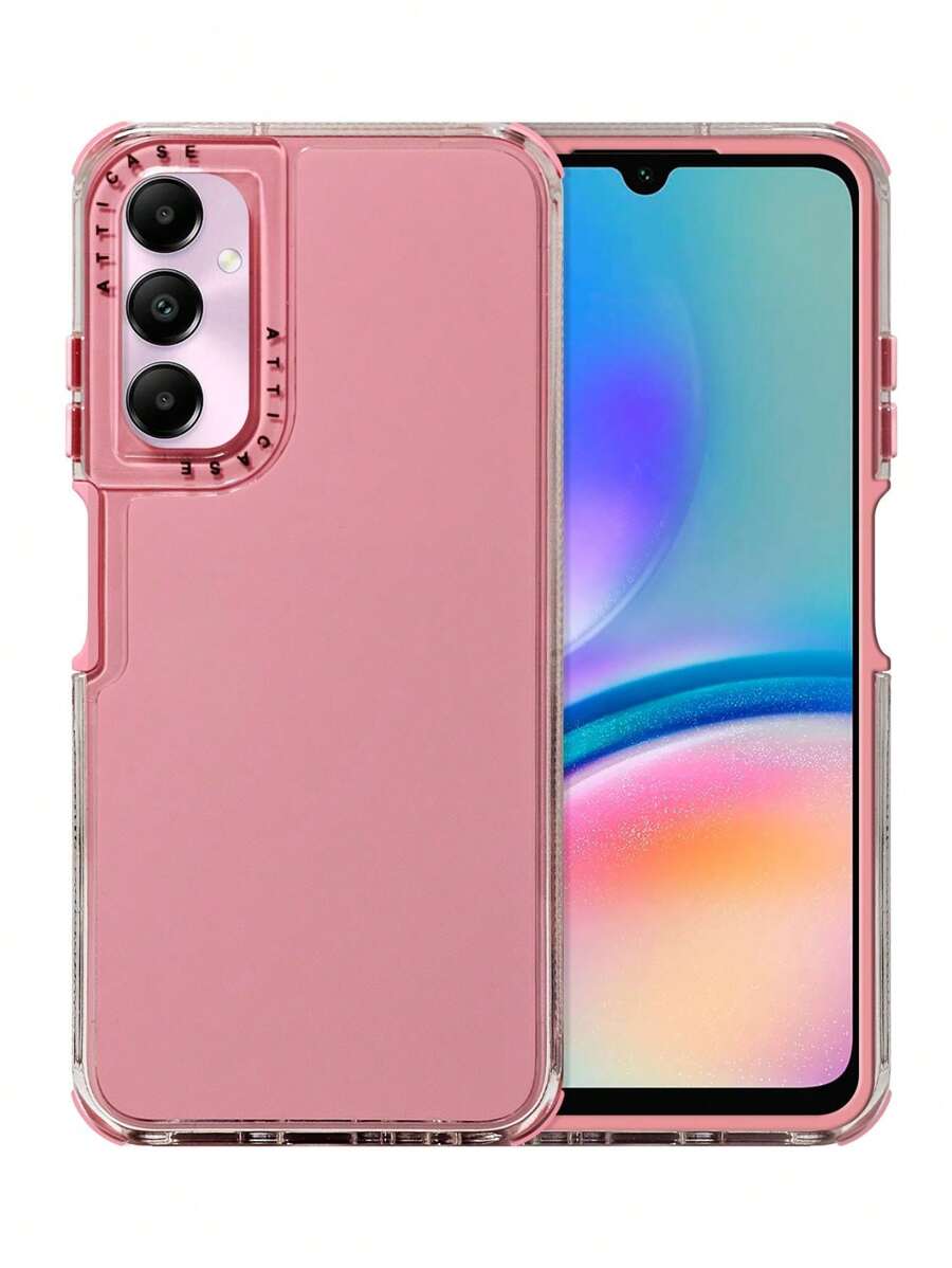 Funda Rainbow Paint Uso Rudo Doble Capa Para Galaxy A15 - Rosa - Ver 1