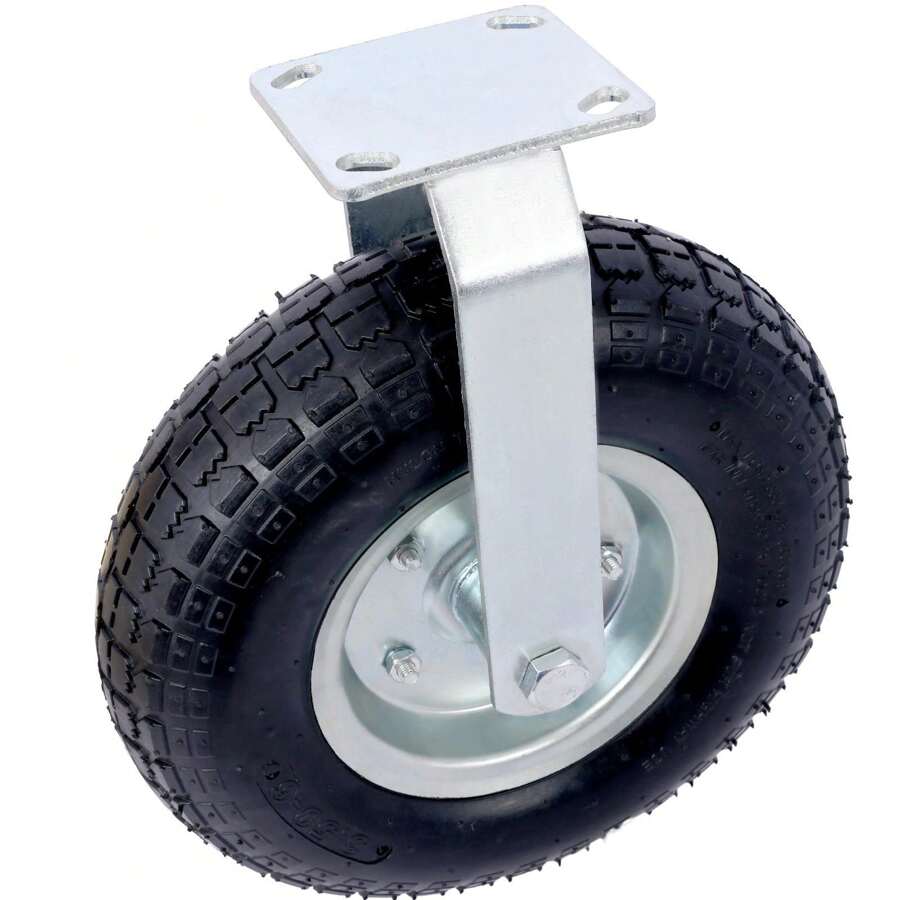 12Inch Pneumatic Caster Wheels Heavy Duty Rubber Tires With Steel Hub And Ball Bearings, 5/8