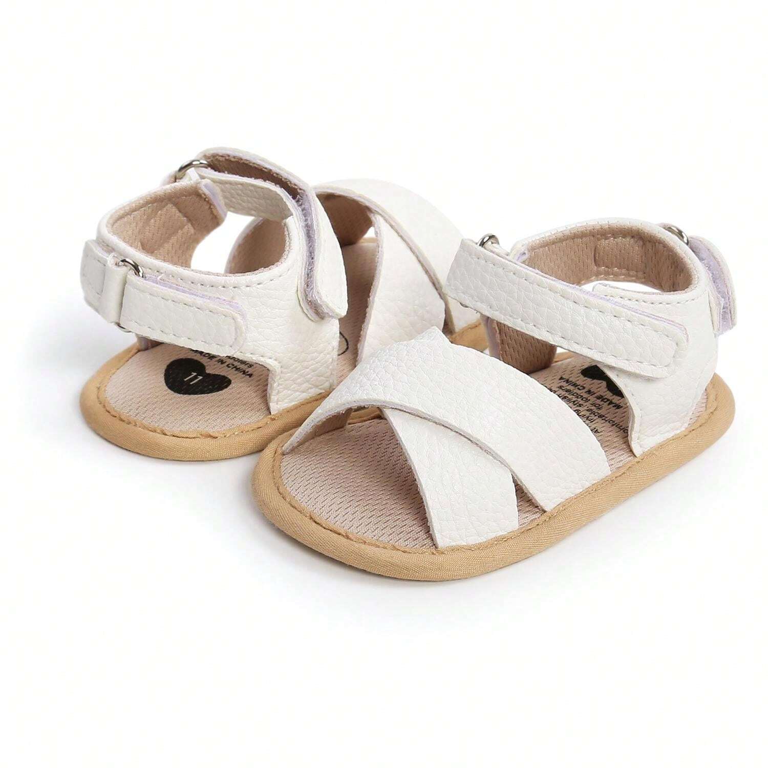 Sandalias De Verano Para Bebés Y Niños | Suela Plana Antideslizante | Punta Semiabierta Y Transpirables | Tejido De Algodón