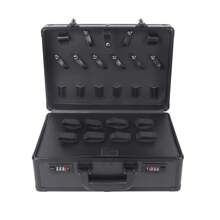 Borsa da trasporto per barbiere, borsa portautensili per tagliacapelli, organizer per parrucchiere, borsa portautensili per barbiere, borsa portautensili per tagliacapelli (nera)