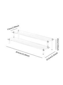 1 pièce Support d'affichage de modèle de voiture de bureau en acrylique transparent, étagère en acrylique transparent pour organiser les figurines, support d'affichage à étages pour poupées, vitrine d'organisation de décoration de bureau