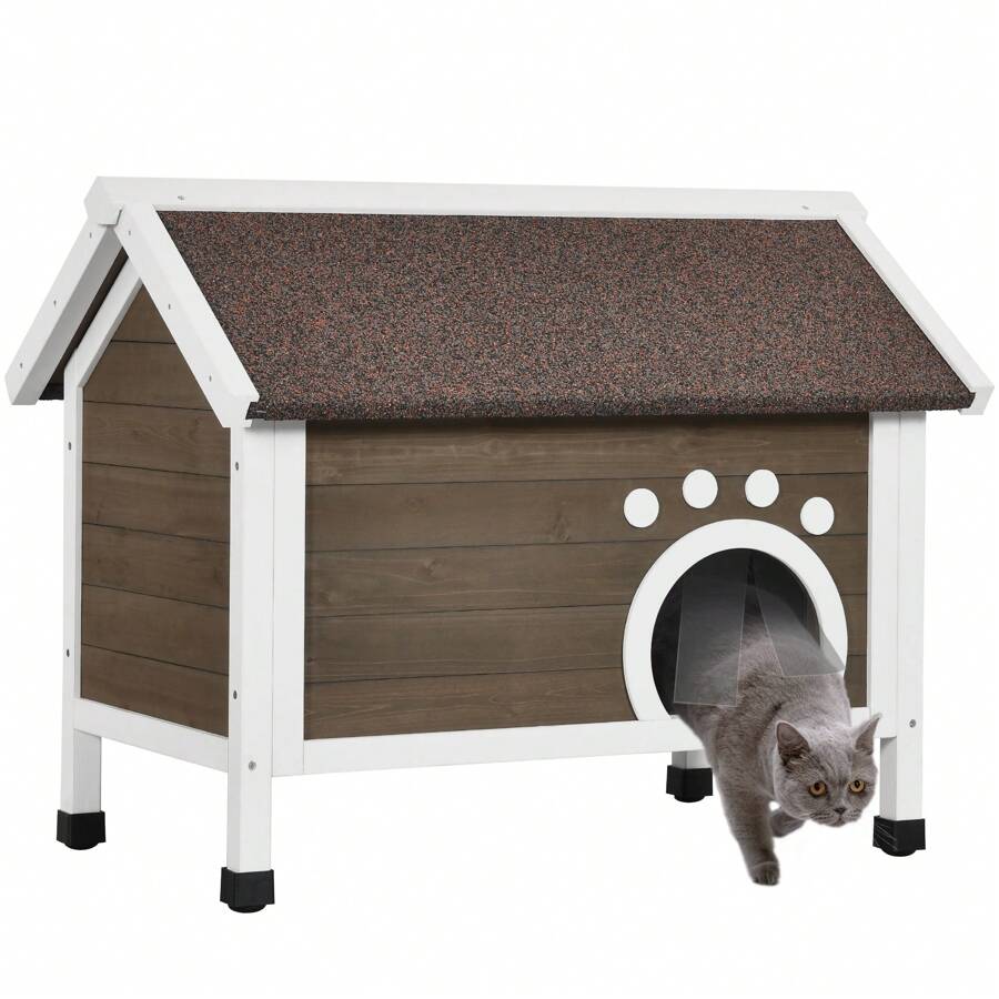 Outdoor Cat House Feral Cat Shelter Large Indoor Kitty Houses With