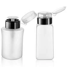 1个指甲油卸妆泵瓶 - 带泵头的空塑料瓶，用于卸除指甲油，可搭配卸妆棉使用 - 無色 - 查看 7