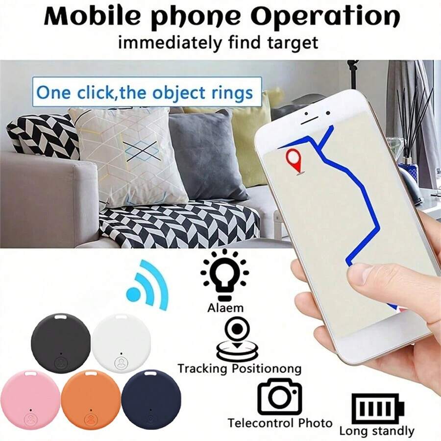 GPS Wireless Intelligent Tracking Finder, Anti Loss Device With Keychain, Suitable For Pets, Cats, Dogs, Wallets, Keys, Elderly People Travel Essentials For Travel Backpack Travel Bag Luggage Suitcase Travel Gear Back To School - Multicolor - View 1