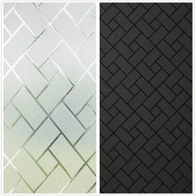 1 Rollo de Película de Privacidad para Ventanas, Adhesivo Estático de Vidrio Esmerilado para Ventanas, Revestimiento de Vinilo para Decoración del Hogar, Oficina y Baño, Pegatinas, Calcomanías de Pared, Decoración de Primavera para Refrescar su Hogar, Pegatinas de Decoración de Ramas