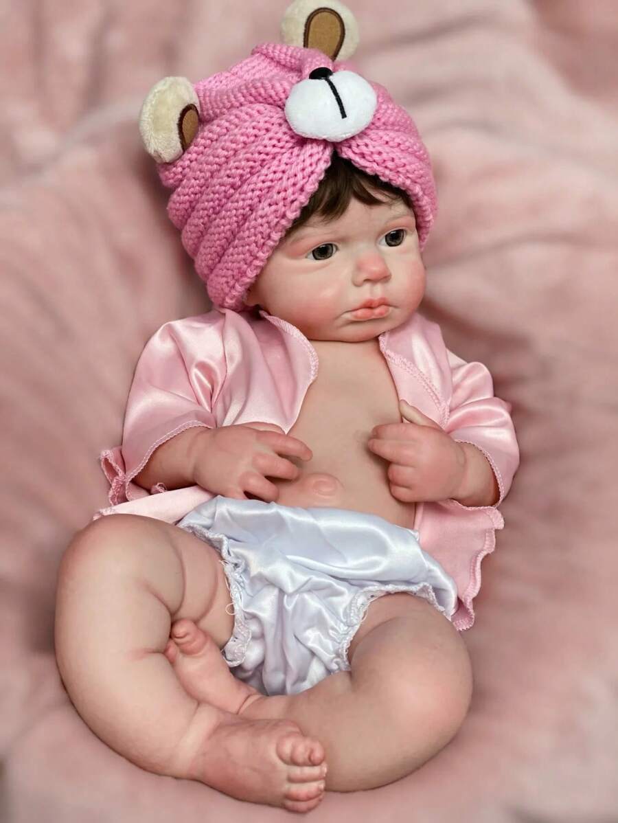 1 PC 18 Inch Lifelike Full Body Soft Silicone Loulou Reborn DollHandmade Bebe Doll For Birthday Gifts - Silicone Loulou Girl - View 1