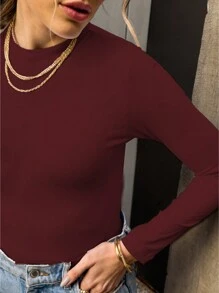 Women Knit Tops - Gỗ đỏ - Xem 2