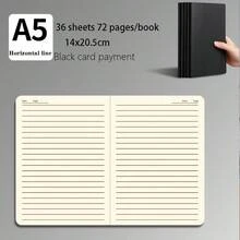 Cuaderno de papel blanco con tapa, encuadernación con hilo de coser, disponible para estudiantes en paquetes de 20 piezas / 10 piezas / 5 piezas, con páginas rayadas / cuadriculadas / en blanco. - Multicolor - Ver 11