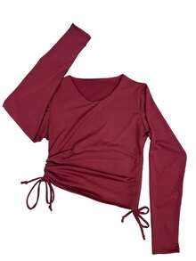 Women Sweatshirts - 紅木色 - 查看 2