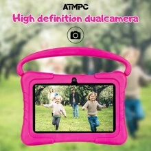 701A Kids Tablet, 7 Inch Tablet  32GB ROM 2GB RAM Android 11.0 Toddler Tablet With 2.4G WiFi, GMS, Eye Protection Screen, Parental Control, Education APP, Dual Camera, Shockproof Case, Games - 紅色 - 查看 7
