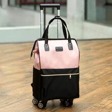 带轮轻便便携式背包 - 防水耐用，适用于多种场景，非常适合旅行辅助！ - 粉色 - 查看 6