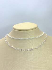 Women Necklace Sets - 金色 - 查看 1