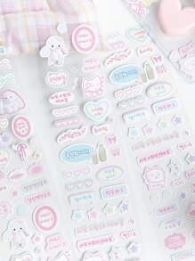 1 rolo de fita adesiva decorativa para scrapbooking com grafite fofo, série "Tenho algo para te contar", adequada para presentes, escritório, casa, marcação, etiquetagem, sala de aula, brinquedos de entretenimento, diários de estudantes, enfeites faça você mesmo, material escolar, volta às aulas