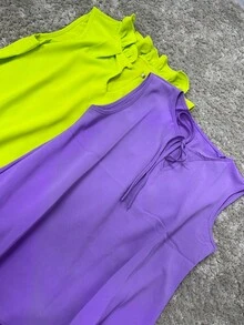 Women Tops - Màu Mù tạt vàng - Xem 4