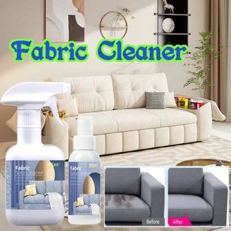 H4Cacle Effective Fabric Sofa Cleaner Curtain Water-Free Decontamination And Dry Cleaning Agent Easily Remove Stubborn Stains Cloth Carpet Car Interior Detergent Multi-Functional Household Spray