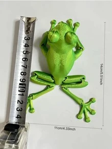 3D Printed Frog Statue With Movable Joints - Perfect For Home Decor, Versatile Room Atmospherefrog,Lizard Toy,Frog Toy,Frog,3d Printed,Frogs - Multicolor - View 2