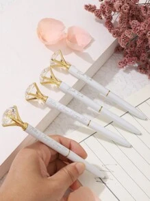 1pc/5pcs/10pcs Personalized Pens, Custom Business Pen, Engraved Pens, Bulk Custom Pens, Promotional Pens, Customized Ballpoint Pens,Back To School,School Supplies,School Supplies,Back To School,For Office,For School,For Classroom,For Teacher Gifts,For University,For Colleague,For Dorm Rooms,For Teacher,For Boys And Girls,For Teenagers,Junior High School Students,Middle School Students,High School Senior High School Students,College Students,University Students,Freshman,Sophomore,Underclassmen,Customized Pen,Pencil & Marker Cases,Back-To-School Season,Vacay Vibes,Junior High School Students, Middle School Students, High School Senior High School Students, College Students, University Students, Freshman, Sophomore - White - View 7