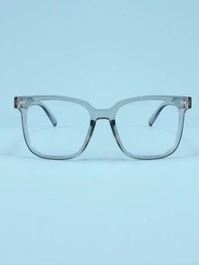 1 Kính Mắt Unisex Gọng Vuông Có Dây Đeo Đính Hạt Nhiều Màu Cho Trẻ Em, Hình Dạng Lõm Không Cần Toa, Hoàn Hảo Cho Các Bữa Tiệc, Kỳ Nghỉ Hoặc Chụp Ảnh Du Lịch - Xám - Xem 5