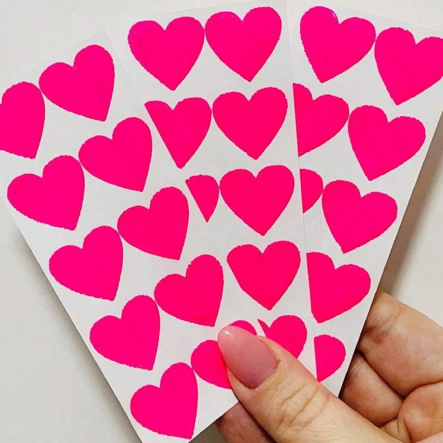 Label Stickers - Rosa Neon - Görünüm 1