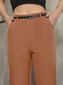 Women Pants - 咖啡棕 - 查看 3