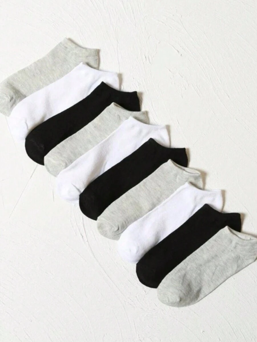 Kit With 12 Boxer Briefs And 12 Pairs Of Plain Socks - Assorted Colors And Prints - Bộ 12 đôi tất - Xem 1