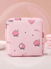 1pc Sanitary Pad Storage Bag, Portable Large Capacity, Minimalist Style, Waterproof, Used For Storing Sanitary Pads, Underwear Liners And Tampons, Valentine's Day Gift, Storage Bag, Cosmetics Bag, Coin Purse, Mini Bag Makeup Bag, Cosmetic Bag, Vacation Organizer, Large Capacity Makeup Organizer Makeup Case, For Lipstick, Brush, Skincare, Mobile Phone, Coin, Small Items, For Home, Gift, Vacation And Festival Halloween Christmas Multifunctional Use,Boho Vibes