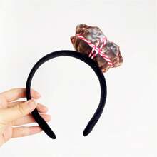 1个趣味逼真螃蟹发箍，虾形发夹，创意直播道具