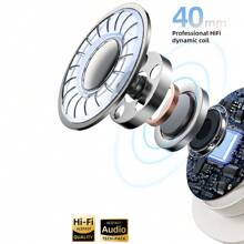 ANC主动降噪无线耳机 HiFi音乐运动耳机 独立降噪开关按键 可折叠耳机 超长待机 兼容 兼容华为 兼容三星 - 白色 - 查看 8