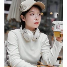 ANC主动降噪无线耳机 HiFi音乐运动耳机 独立降噪开关按键 可折叠耳机 超长待机 兼容 兼容华为 兼容三星 - 白色 - 查看 7