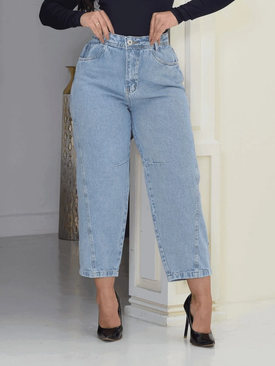 Women Jeans - Medium Wash - View 1