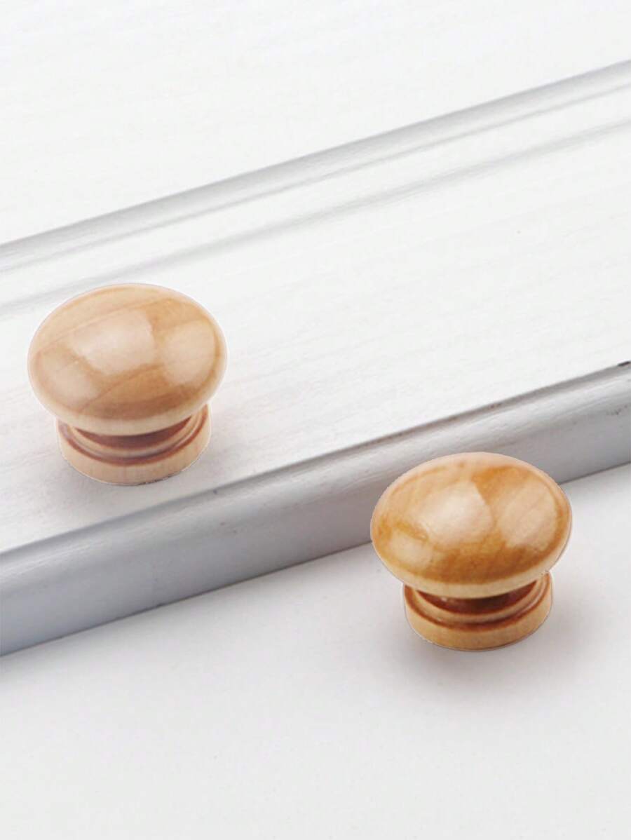 Solid Wood Constellation Patterned Handle, Mushroom-Shaped Handle, Twelve Constellation Wooden Handle, Drawer Handle, Cabinet Door Handle, Furniture Handle, 1-Hole Round Shape Handle For Cabinets, Shoe Cabinets, Wardrobes, European-Style Door Knob With Screws, Aries, Taurus, Gemini, Cancer, Leo, Virgo, Libra, Scorpio, Sagittarius, Capricorn, Aquarius, Pisces - Multicolor - View 1