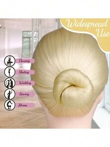 Set de 60 piezas de redecillas para el cabello de asistente de vuelo, cubierta invisible de redecilla para el bollo del cabello para peinados de baile profesionales de mujeres - Multicolor - Ver 8