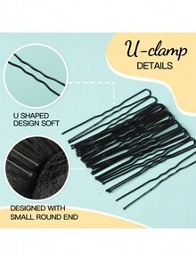 Set de 60 piezas de redecillas para el cabello de asistente de vuelo, cubierta invisible de redecilla para el bollo del cabello para peinados de baile profesionales de mujeres - Multicolor - Ver 4
