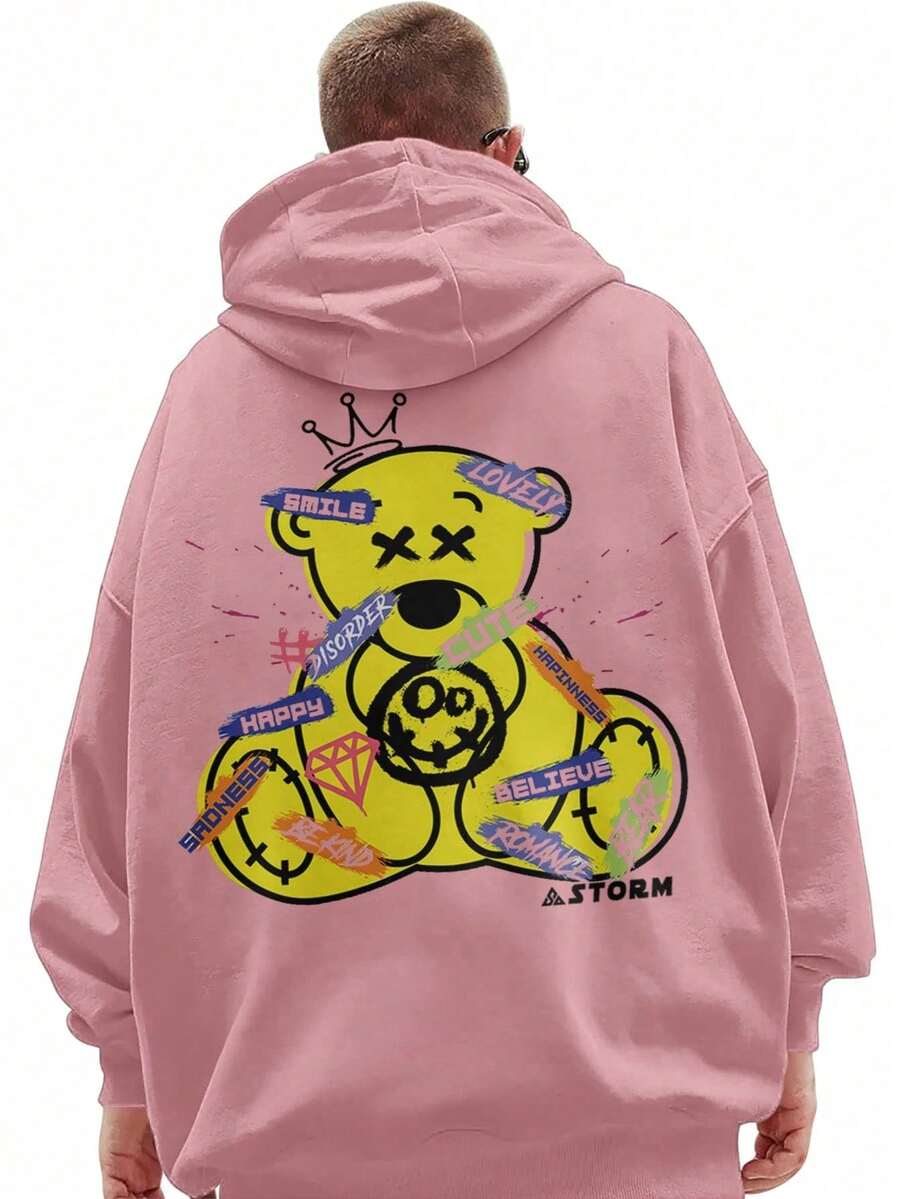 Men Sweatshirts - 淺粉色 - 查看 1