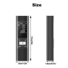 2合1可充電激光測距儀80M激光尺，具有數字角度測量和特殊的激光水平十字線功能，電子調平激光膠帶40M，帶有50個數據存儲IP54 - 黑色 - 查看 12