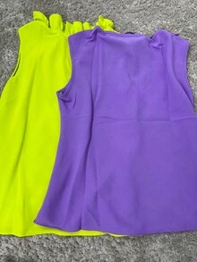 Women Tops - Màu Mù tạt vàng - Xem 2