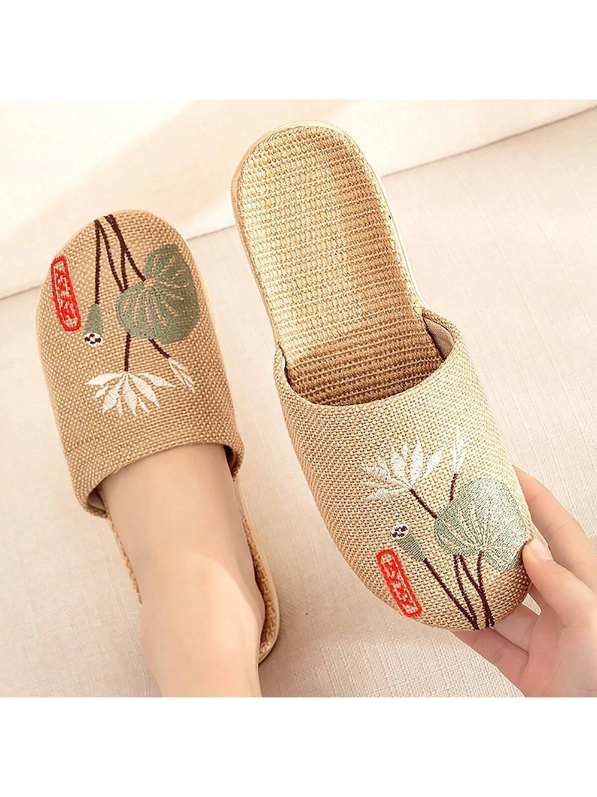 Soft soled linen boots deals